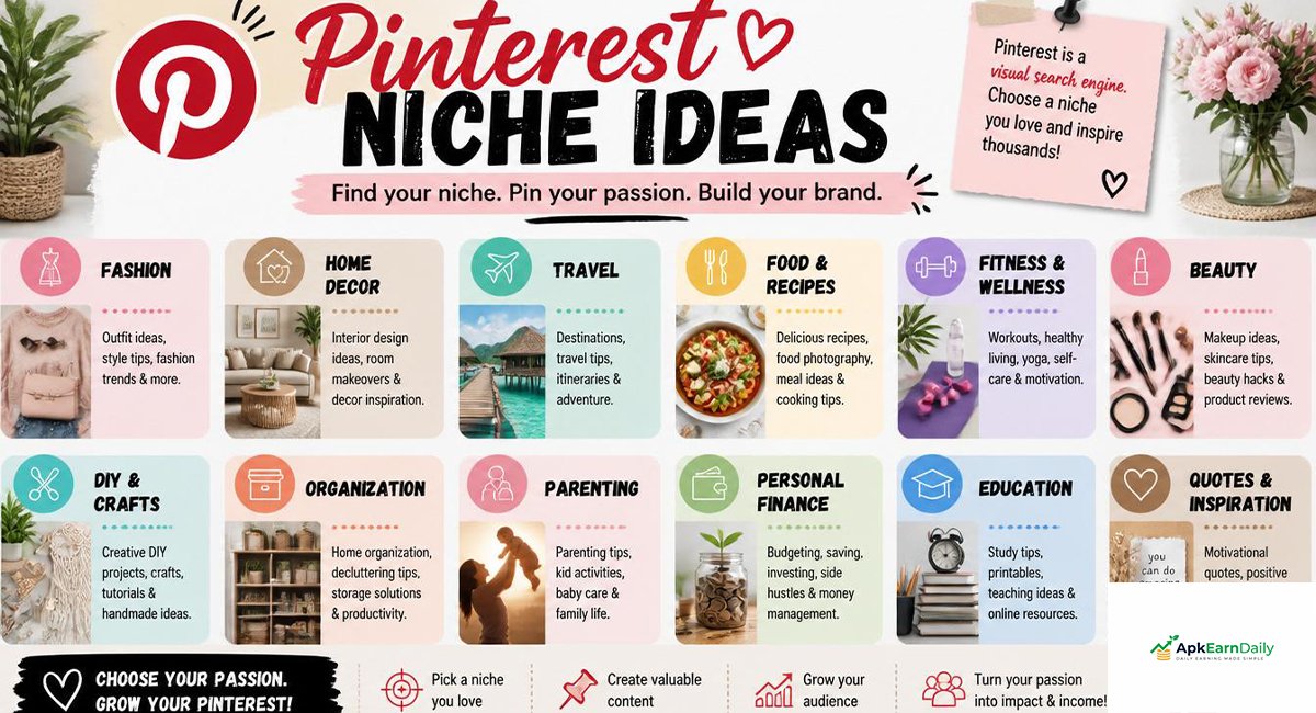 Best Niches to Make Money on Pinterest in Pakistan